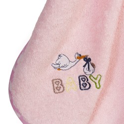 Κάπα Βρεφική Stork 192 Pink Cotton Dimcol (75x85) 1Τεμ