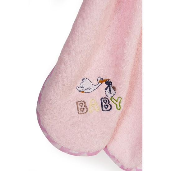 Κάπα Βρεφική Stork 192 Pink Cotton Dimcol (75x85) 1Τεμ