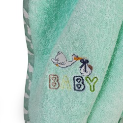 Κάπα Βρεφική Stork 195 Mint Cotton Dimcol (75x85) 1Τεμ