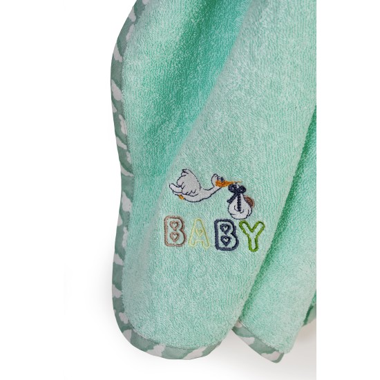 Κάπα Βρεφική Stork 195 Mint Cotton Dimcol (75x85) 1Τεμ