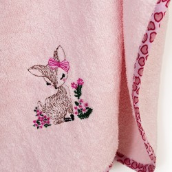 Κάπα Βρεφική Deer 196 Pink Cotton Dimcol (75x85) 1Τεμ