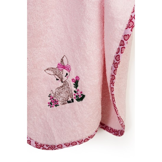 Κάπα Βρεφική Deer 196 Pink Cotton Dimcol (75x85) 1Τεμ