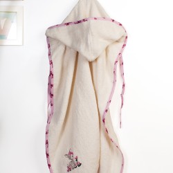 Κάπα Βρεφική Deer 198 Ecru-Pink Cotton Dimcol (75x85) 1Τεμ