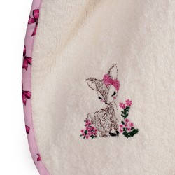 Κάπα Βρεφική Deer 198 Ecru-Pink Cotton Dimcol (75x85) 1Τεμ