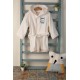 Μπουρνούζι Βρεφικό Με Κουκούλα Bebe Kitty 137 White Cotton Dimcol 1Τεμ