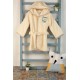 Μπουρνούζι Βρεφικό Με Κουκούλα Bebe Kitty 138 Ecru Cotton Dimcol 1Τεμ