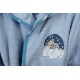 Μπουρνούζι Παιδικό Με Κουκούλα Cloudy Bear 175 Sky Blue Cotton Dimcol 1Τεμ