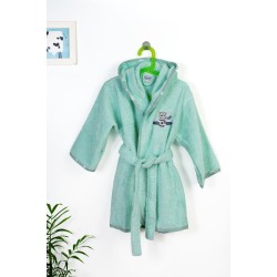 Μπουρνούζι Παιδικό Με Κουκούλα Aviator 186 Mint Cotton Dimcol 1Τεμ