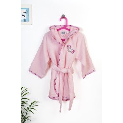 Μπουρνούζι Παιδικό Με Κουκούλα Unicorn 187 Pink Cotton Dimcol 1Τεμ
