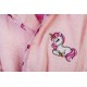 Μπουρνούζι Παιδικό Με Κουκούλα Unicorn 187 Pink Cotton Dimcol 1Τεμ