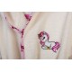 Μπουρνούζι Παιδικό Με Κουκούλα Unicorn 189 Ecru-Pink Cotton Dimcol 1Τεμ