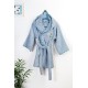 Μπουρνούζι Παιδικό Με Κουκούλα Stork 191 Sky Blue Cotton Dimcol 1Τεμ