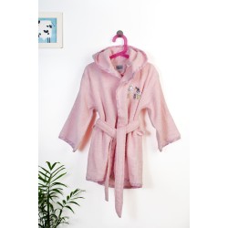 Μπουρνούζι Παιδικό Με Κουκούλα Stork 192 Pink Cotton Dimcol 1Τεμ