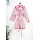 Μπουρνούζι Παιδικό Με Κουκούλα Deer 196 Pink Cotton Dimcol 1Τεμ