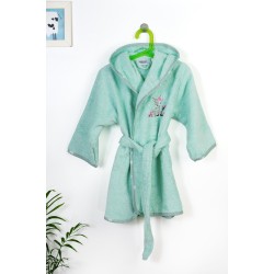 Μπουρνούζι Παιδικό Με Κουκούλα Deer 199 Mint Cotton Dimcol 1Τεμ