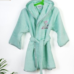 Μπουρνούζι Παιδικό Με Κουκούλα Deer 199 Mint Cotton Dimcol 1Τεμ