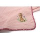 Κουβέρτα Πικέ Βρεφική Κούνιας Giraffe 171 Pink Cotton Dimcol (100x160) 1Τεμ