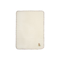 Κουβέρτα Πικέ Βρεφική Κούνιας Giraffe 173 Ecru-Multi Cotton Dimcol (100x160) 1Τεμ