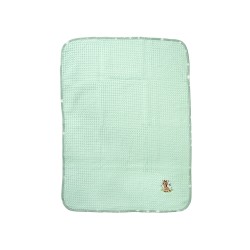 Κουβέρτα Πικέ Βρεφική Αγκαλιάς Giraffe 174 Mint Cotton Dimcol (80x110) 1Τεμ