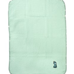 Κουβέρτα Πικέ Βρεφική Αγκαλιάς Dinosaur 182 Mint Cotton Dimcol (80x110) 1Τεμ