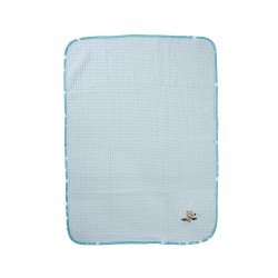 Κουβέρτα Πικέ Βρεφική Κούνιας Aviator 183 Sky Blue Cotton Dimcol (100x160) 1Τεμ