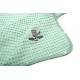 Κουβέρτα Πικέ Βρεφική Αγκαλιάς Aviator 186 Mint Cotton Dimcol (80x110) 1Τεμ