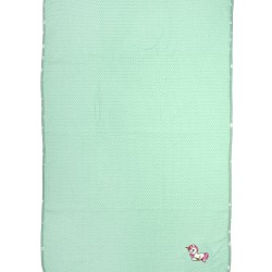 Κουβέρτα Πικέ Βρεφική Κούνιας Unicorn 190 Mint Cotton Dimcol (100x160) 1Τεμ