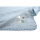Κουβέρτα Πικέ Βρεφική Αγκαλιάς Stork 191 Sky Blue Cotton Dimcol (80x110) 1Τεμ