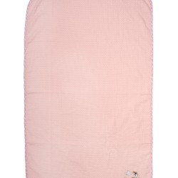 Κουβέρτα Πικέ Βρεφική Αγκαλιάς Stork 192 Pink Cotton Dimcol (80x110) 1Τεμ
