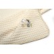 Κουβέρτα Πικέ Βρεφική Αγκαλιάς Stork 194 Ecru-Yellow Cotton Dimcol (80x110) 1Τεμ