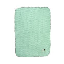 Κουβέρτα Πικέ Βρεφική Κούνιας Stork 195 Mint Cotton Dimcol (100x160) 1Τεμ
