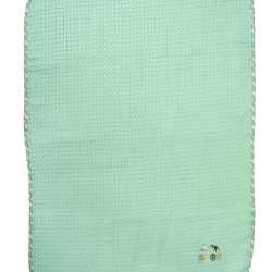 Κουβέρτα Πικέ Βρεφική Αγκαλιάς Stork 195 Mint Cotton Dimcol (80x110) 1Τεμ