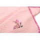 Κουβέρτα Πικέ Βρεφική Αγκαλιάς Deer 196 Pink Cotton Dimcol (80x110) 1Τεμ