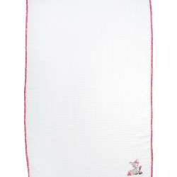 Κουβέρτα Πικέ Βρεφική Αγκαλιάς Deer 197 White-Pink Cotton Dimcol (80x110) 1Τεμ