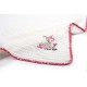 Κουβέρτα Πικέ Βρεφική Αγκαλιάς Deer 197 White-Pink Cotton Dimcol (80x110) 1Τεμ