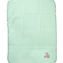 Κουβέρτα Πικέ Βρεφική Αγκαλιάς Deer 199 Mint Cotton Dimcol (80x110) 1Τεμ