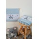 Πετσέτες Βρεφικές Σετ Bebe Studying Bear 36 L.Blue Cotton Dimcol 2Τεμ