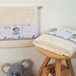 Πετσέτες Βρεφικές Σετ Bebe Pilot 119 Ecru Cotton Dimcol 2Τεμ