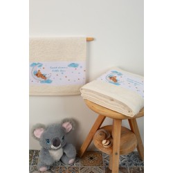 Πετσέτες Βρεφικές Σετ Bebe Sweet Dreams 553 Ecru Cotton Dimcol 2Τεμ
