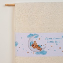 Πετσέτες Βρεφικές Σετ Bebe Sweet Dreams 553 Ecru Cotton Dimcol 2Τεμ