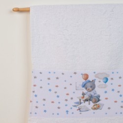 Πετσέτες Βρεφικές Σετ Bebe Painter 132 White Cotton Dimcol 2Τεμ