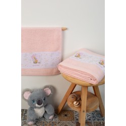 Πετσέτες Βρεφικές Σετ Bebe Balloon 65 Pink Cotton Dimcol 2Τεμ