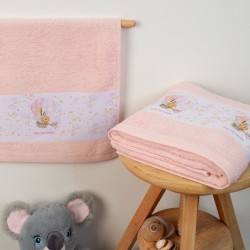 Πετσέτες Βρεφικές Σετ Bebe Balloon 65 Pink Cotton Dimcol 2Τεμ