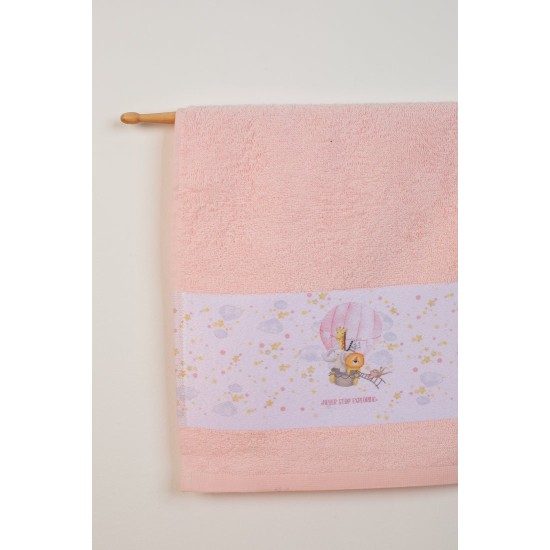 Πετσέτες Βρεφικές Σετ Bebe Balloon 65 Pink Cotton Dimcol 2Τεμ