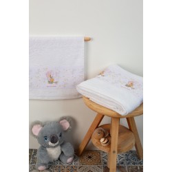 Πετσέτες Βρεφικές Σετ Bebe Balloon 66 White Cotton Dimcol 2Τεμ