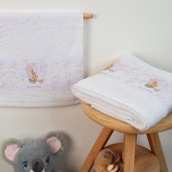 Πετσέτες Βρεφικές Σετ Bebe Balloon 66 White Cotton Dimcol 2Τεμ