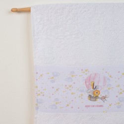Πετσέτες Βρεφικές Σετ Bebe Balloon 66 White Cotton Dimcol 2Τεμ