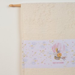 Πετσέτες Βρεφικές Σετ Bebe Balloon 67 Ecru Cotton Dimcol 2Τεμ