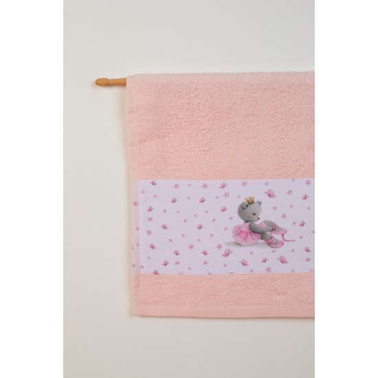 Πετσέτες Βρεφικές Σετ Bebe Ballerina 104 Pink Cotton Dimcol 2Τεμ