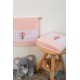 Πετσέτες Βρεφικές Σετ Bebe Into The Sky 68 Pink Cotton Dimcol 2Τεμ